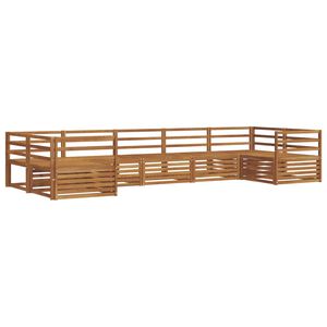 vidaXL Ulkosohvakokoelma 7 pcs Luonnollinen