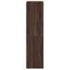 vidaXL Kaappi lasiovella ruskea tammi 35x37x142 cm