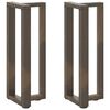 vidaXL Konsolip&ouml;yd&auml;n jalat T-muotoiset 2 kpl musta 25x28x(72-73) cm ter&auml;s