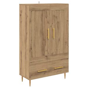 vidaXL Korkea kaappi Artisan tammi 69,5 x 31 x 115 cm Tekninen puu