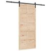 vidaXL Liukuovi Luonnollinen 100 x 208 cm T&auml;ysi m&auml;nty