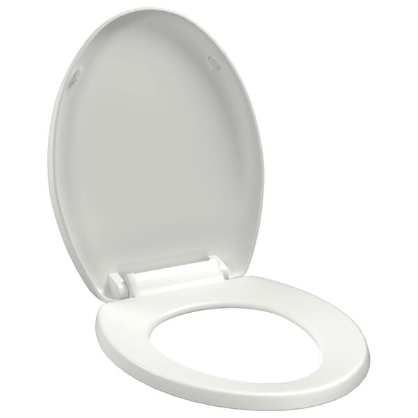 vidaXL Soft-close WC-istuin pikakiinnityksell&auml; valkoinen