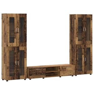 vidaXL TV-tasosetti laatikon kanssa FLORIN Vanha puu Tekninen puu