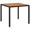 vidaXL Puutarhap&ouml;yt&auml; 90x90x75 cm polyrottinki ja akaasiapuu musta