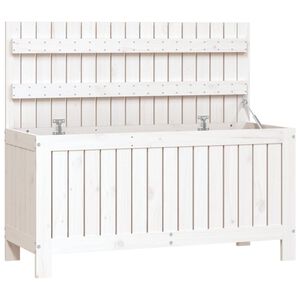 vidaXL S&auml;ilytyslaatikko valkoinen 108x42,5x54 cm t&auml;ysi m&auml;nty