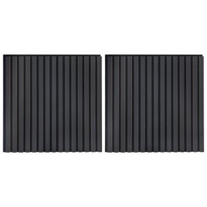 vidaXL Sein&auml;paneelit 2 kpl 60,5 x 60 cm Antrasiitti