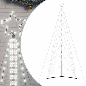 vidaXL LED joulukuusi 861 kylm&auml;n valkoista LED-valoa 478 cm