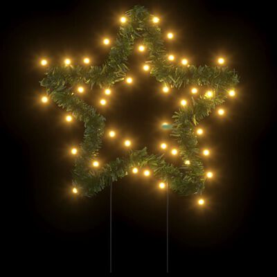 vidaXL Jouluvalokoriste maapiikeillä 3 kpl 50 LED-valoa 29 cm