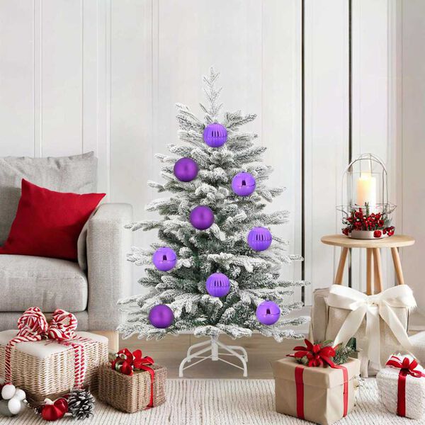 vidaXL Joulukoristeen setti 15 pcs Liila Muovi