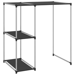 vidaXL S&auml;ilytyshylly pesukoneen ylle musta 87x55x90,5 cm rauta