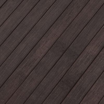 vidaXL Matto suorakaide tummanruskea 80x500 cm bambu