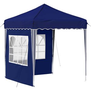 vidaXL Pop-up Juhlateltta 195 x 195 x 245 cm Sininen Oxford-kangas