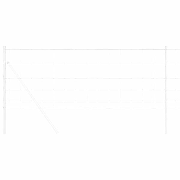 vidaXL Riista-aita Harmaa 0.8 x 10 m Teräs
