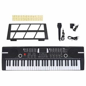 vidaXL 61 Keys Piano Electric Keyboard Musiikkiteline lapsille
