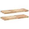 vidaXL Kelluvat hyllyt 2 kpl 100x30x4 cm k&auml;sittelem&auml;t&ouml;n t&auml;ysi akasia