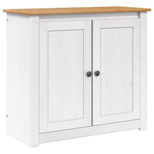 vidaXL Akvaarioteline PANAMA Valkoinen ja ruskea 81 x 36 x 73 cm