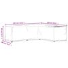 vidaXL Ulkokalustesuojat 2 kpl L-muoto 18 purjerengasta 285x220x80 cm