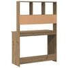 vidaXL Ty&ouml;p&ouml;yt&auml; hyllyill&auml; k&auml;sity&ouml;l&auml;inen tammi 102x45x148 cm