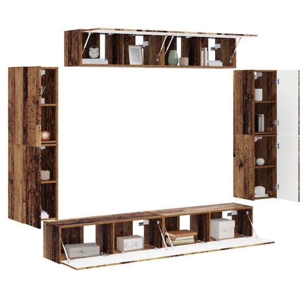 vidaXL 4 pcs Vanha Puu