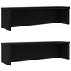 vidaXL Keitti&ouml;telineet Pinottava 2 kpl Musta 60x15x16 cm