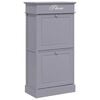 vidaXL Kenk&auml;kaappi harmaa 50x28x98 cm keisaripuu