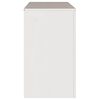 vidaXL Lipasto Drammen Valkoinen 111 x 43 x 73.5 cm Täysi Mänty