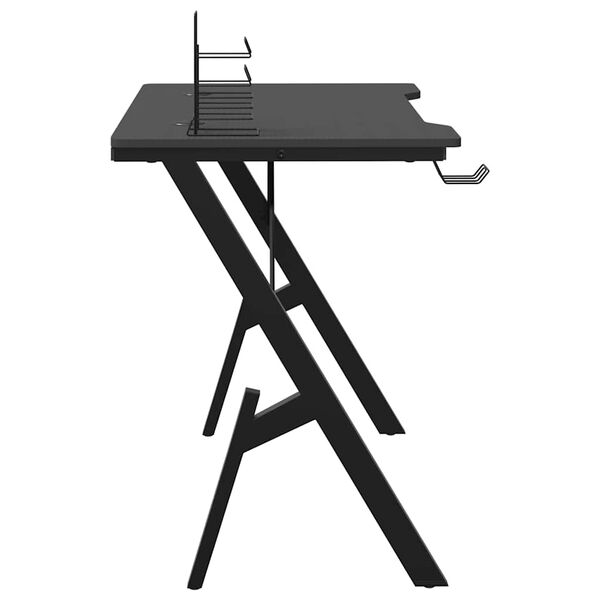 vidaXL Pelip&ouml;yt&auml; Y-muotoisilla jaloilla musta 90x60x75 cm