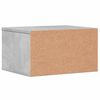vidaXL Tulostinteline betoninharmaa 40x32x22,5 cm tekninen puu
