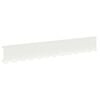 vidaXL Nurmireunus 30 kpl 102 x 15 x 4 cm Ter&auml;s valkoinen