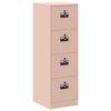 vidaXL Asiakirjakaappi laatikon kanssa 2 pcs Pinkki 44 x 50 x 106.5 cm