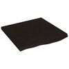 vidaXL P&ouml;yt&auml;levy tummanruskea 60x60x(2-4) cm k&auml;sitelty t&auml;ystammi
