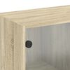vidaXL Sein&auml;kaappi lasiovilla Sonoma-tammi 68x37x68,5 cm