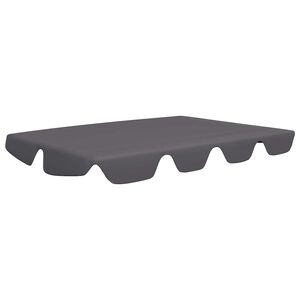vidaXL Vaihtokatos puutarhakeinuun antrasiitti 150/130x105/70 cm