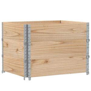 vidaXL Kuormalavan reunukset 3 kpl 80x60 cm t&auml;ysi m&auml;nty