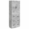 vidaXL Kaappisarja 2 pcs Betoninharmaa 66 x 34,5 x 87 cm Tekninen puu