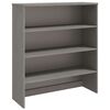 vidaXL Yl&auml;kaappi HAMAR vaaleanharmaa 90x30x100 cm t&auml;ysi m&auml;nty