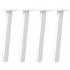 vidaXL Sohvapöydän jalat 4 kpl valkoinen 42 cm teräs