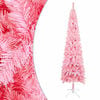 vidaXL Ohut joulukuusi pinkki 120 cm