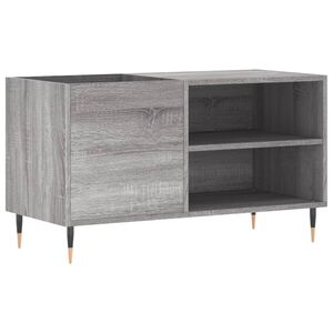 vidaXL LP-levyjen s&auml;ilytyskaappi harmaa Sonoma 85x38x48 cm puu