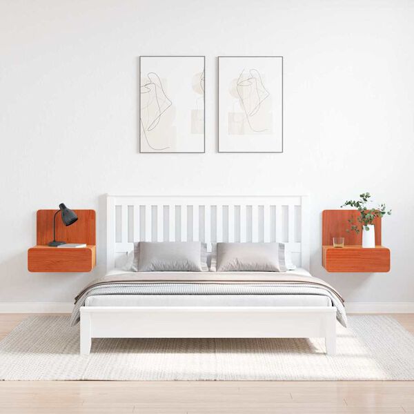 vidaXL Y&ouml;p&ouml;yt&auml; 2 pcs Vaha ruskea 44 x 32,5 x 40 cm T&auml;ysi m&auml;nty