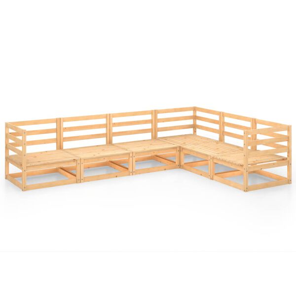 vidaXL 6-osainen Puutarhasohvasarja t&auml;ysi m&auml;nty