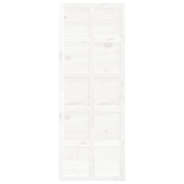 vidaXL Lato-ovi valkoinen 80x1,8x214 cm t&auml;ysi m&auml;nty