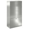 vidaXL Pakettipostilaatikko Hopea 44 x 22 x 82 cm Galvanoitu ter&auml;s