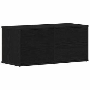 vidaXL TV-kaappi 80 x 34 x 36 cm Musta tammi. Tekninen puu