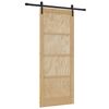 vidaXL Liukuovi Luonnollinen 86 x 211 cm T&auml;ysi m&auml;nty