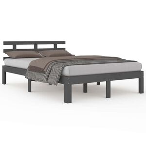 vidaXL S&auml;ngynrunko harmaa t&auml;ysi m&auml;nty 150x200 cm King Size