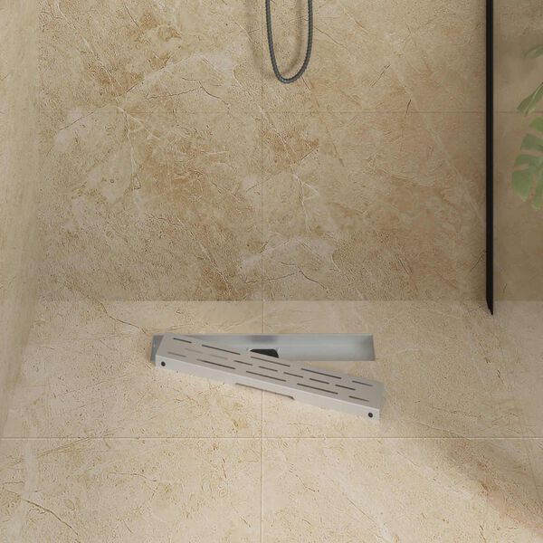 vidaXL Suihkukaivo lasikannella ja 360&deg; syphonilla Hopea 50 cm