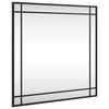 vidaXL Sein&auml;peili musta 60x60 cm neli&ouml; metalli