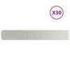 vidaXL Nurmireunus 30 kpl 15 x 103 cm Ruostumaton ter&auml;s Hopea