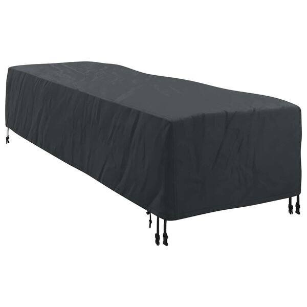 vidaXL Loungepeite Yksiv&auml;rinen Musta 74 x 210 x 40 cm kangas